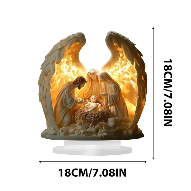 2Dアクリル1枚、アマゾンホットベンディング、クロスボーダーエンジェルインサートオーナメント（ベース含む）|undefined