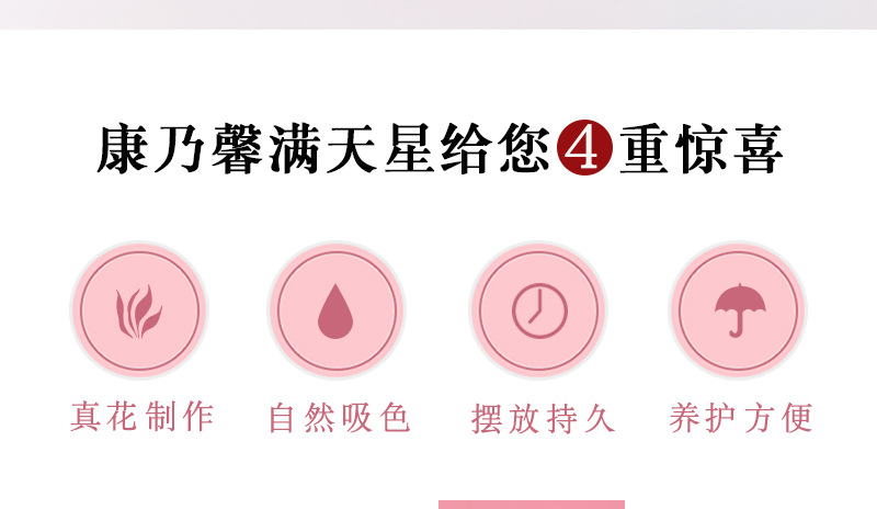 迷你满天星干花花束伴手礼盒搭配永生花小花束圣诞节夜市摆摊批发