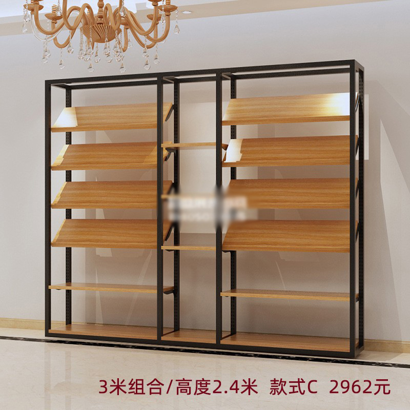 Tienda de ropa de alta gama soporte de exhibición estante de los hombres vitrina de piso negocio casual hombres tienda de ropa colgando estante