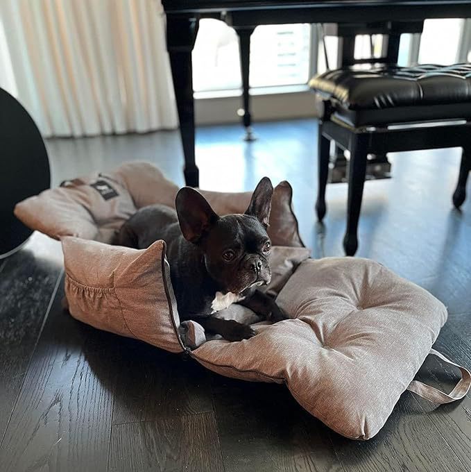 携帯型小型犬車載犬小屋自動車外出ペット安全シート固定ネットポケット犬車載巣|undefined