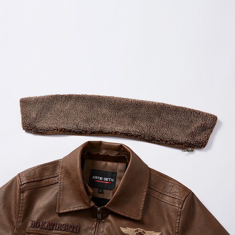 Comercio exterior transfronterizo Amazonas invierno chaqueta de cuero pu hombre Europa y América joven moda delgada chaqueta de cuero hombre