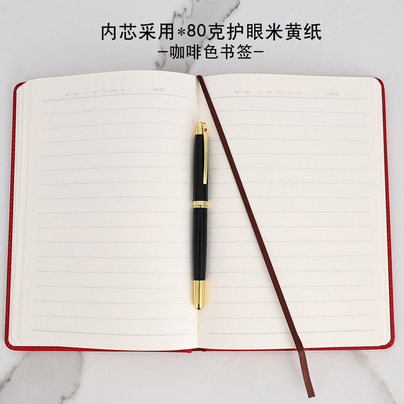 金派文具定制批发A5贴芯本商务笔记本加厚企业公司礼品本子学生本|undefined