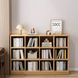 书架置物架落地书柜家用储物柜多层自由组合收纳柜分层架矮格子柜