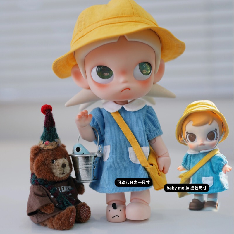 Babymolly Vinyl Positive Winter Series Zsiga Gazi Doll Outfit Set with Eight-Piece Little Yellow Outfit Babymolly Vinyl Positive Winter Series Zsiga Gazi Doll Outfit Set with Eight-Piece Little Yellow Outfit