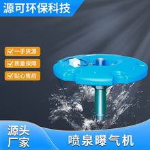 源头厂家喷泉曝气机 带LED污水河道清理曝气机 污水臭水清理设备
