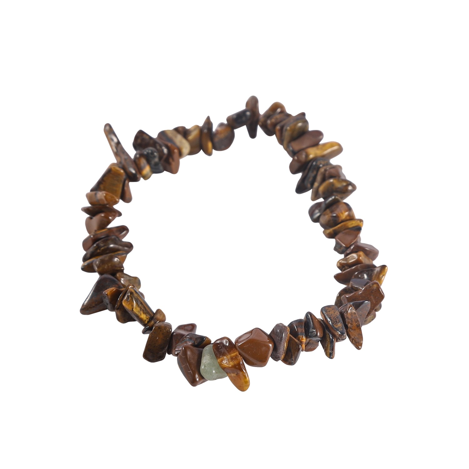 Natural yellow tiger stone gravel bracelet