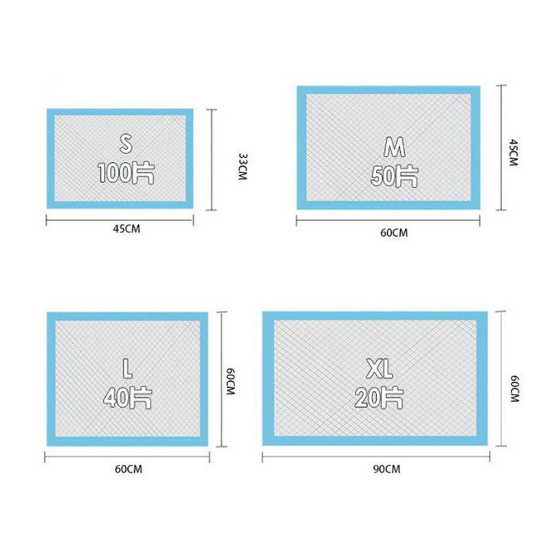 Pañales para perros pañales desechables almohadilla engrosada pañales para mascotas suministros de limpieza pañales para mascotas Comercio exterior al por mayor