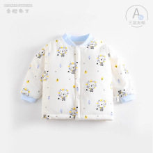 婴儿外套秋冬薄棉夹棉保暖衣服宝宝棉衣男童棉袄女童棉服儿童上衣