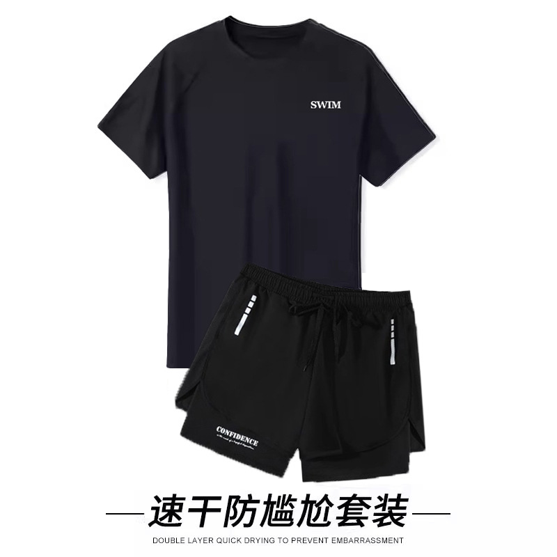 블랙 탑 + 블랙 레터 팬츠