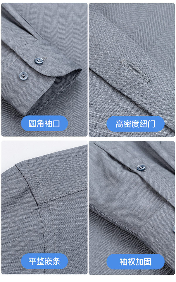 Áo sơ mi nam dài tay dày vừa pha len cừu giặt máy được, cổ vuông, phong cách công sở cao cấp — Carmine-Nam-Dài tay-33, Mã não xám nam dài tay-36, Xám xám-nam dài tay-35, Đàn hương xám-nam dài tay-37 chi tiết 22