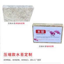 蝴蝶兰专用水苔定制加工贴标压缩水苔厂家直营干水苔出口水苔片