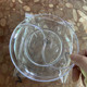 Trumpet transparent gossip plate (diameter 14cm)