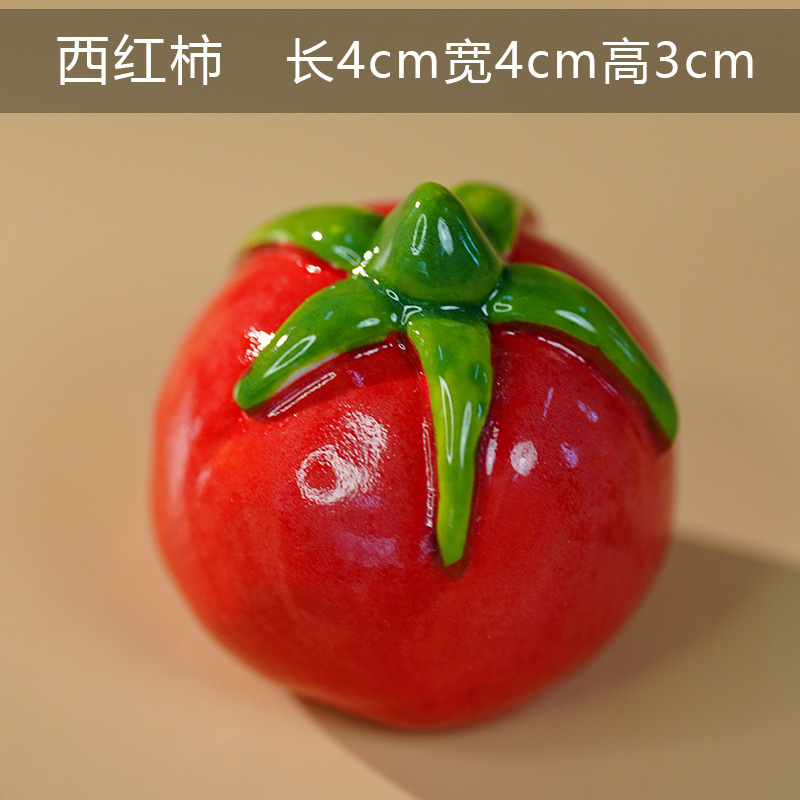 手作りの文化的で創造的な景徳鎮セラミックフルーツ装飾品デスクトップかわいい装飾品屋台小物卸売カスタマイズ|undefined