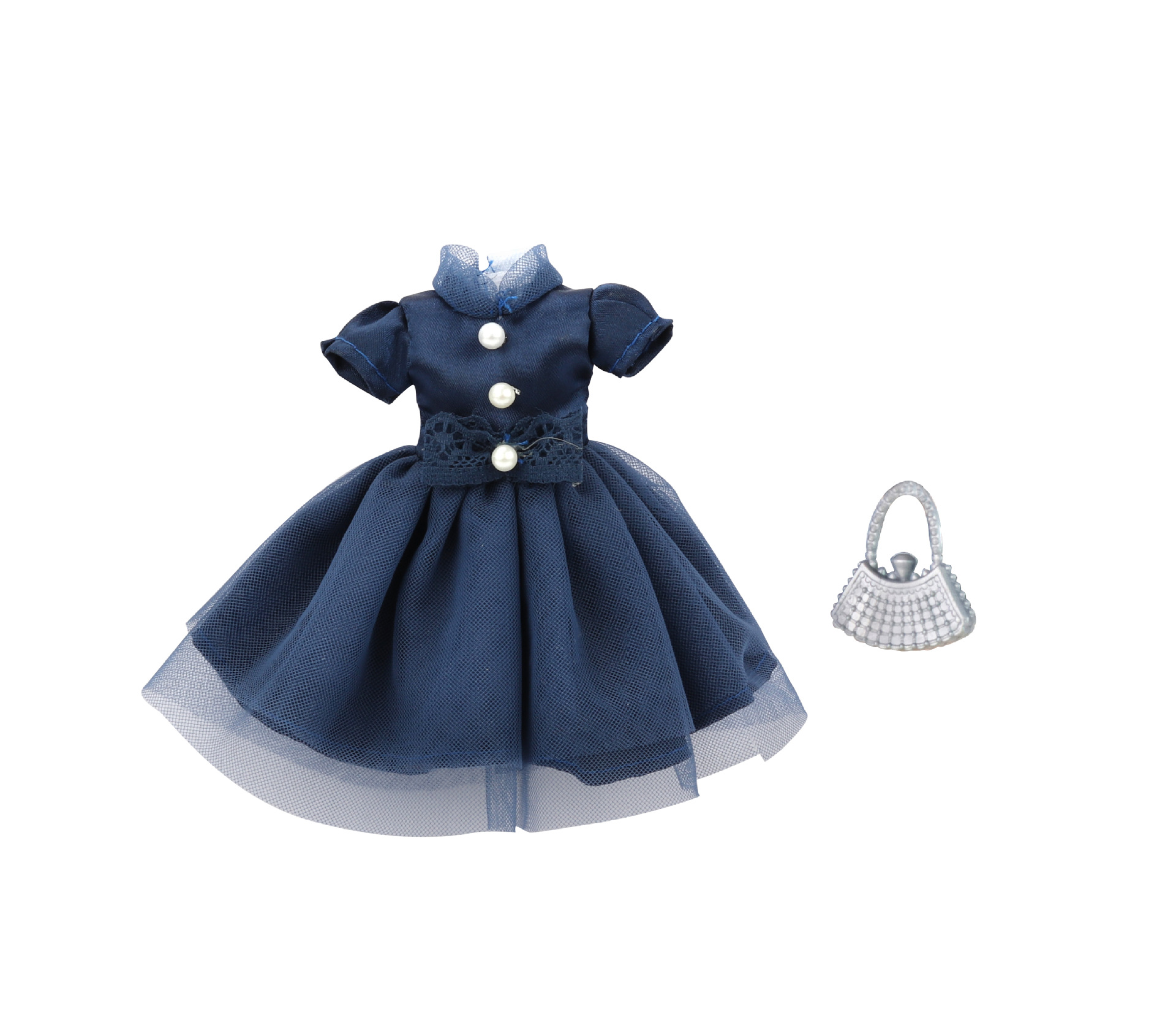 2014 navy blue clothes (doll not included, with underwear, handbag, socks)