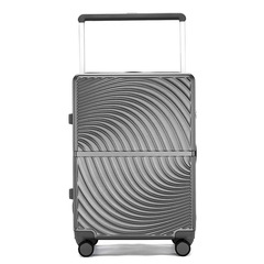 マグネシウムアルミ合金スーツケースビジネスジッパーワイドスーツケース充電式スマート大容量旅行用乾湿分離ボックス