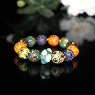 Antique Miscellaneous Collection Natural Old Glazed Duobao Bracelet Wholesale Jewelry Live Supply