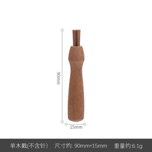 羊毛フェルトスタンパー（針付きウッドカラーウッドスタンパー） 手芸用フェルトニードルペン 木製パンチニードルホルダー|undefined
