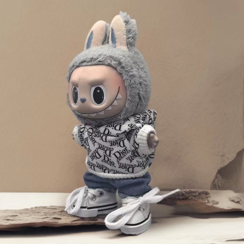 卸売 17 センチメートルラブブ交換ペンダントラブブキーホルダー赤ちゃん服タイプメンズストリートスウェットシャツトレンディなブランド服|undefined