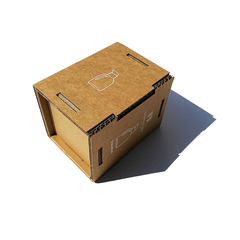 メーカー直販環境保護回収板紙包装箱高級感化粧品再生紙包装シルク印刷超白墨