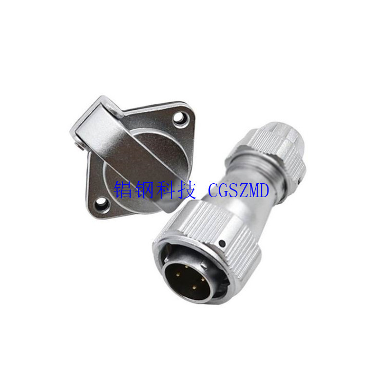 8о  WS28 WF28 WY28  Square flange panel receptacle