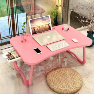 Simple foldable table bed small desk student lazy portable computer desk factory wholesale rack