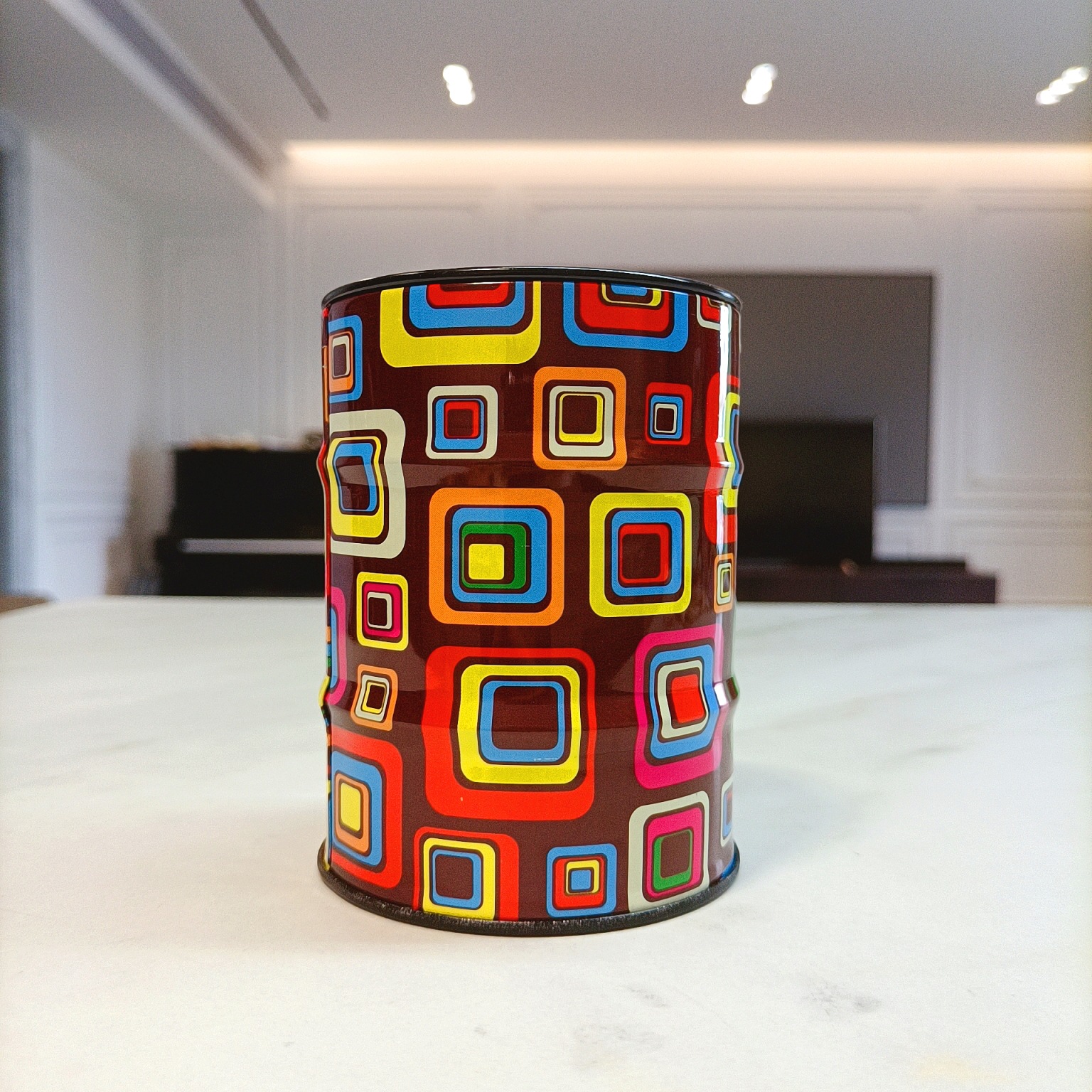 Moda japonesa de moda barril de aceite cenicero personalidad mini cenicero de acero inoxidable barril de gasolina cenicero