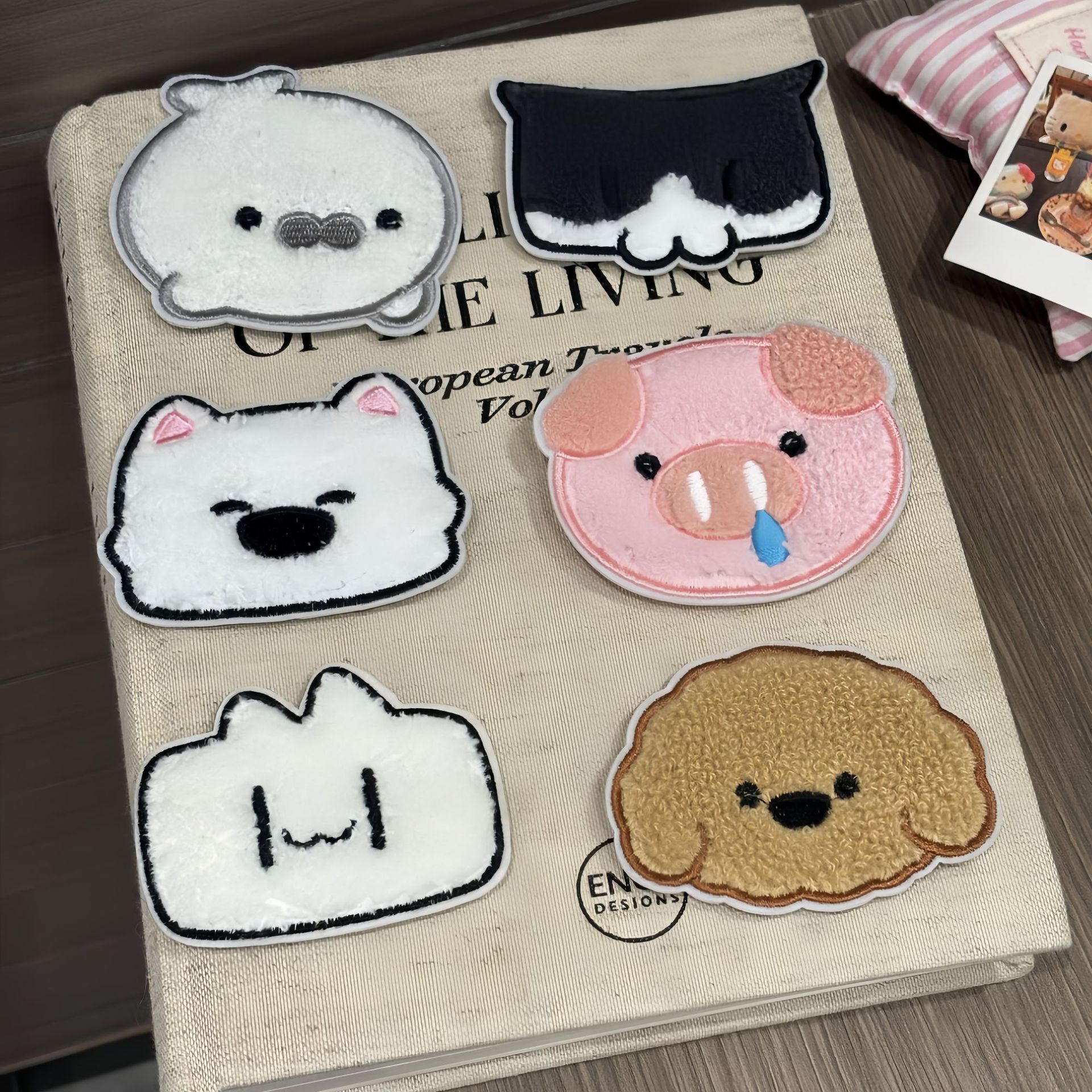 Cute Cartoon Animal Style Hair Bangs Magic Stickers for Students and Girls, Adorable Cartoon Hair Bangs Stickers, Hair Styling Tool
