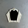 Black with cream white
