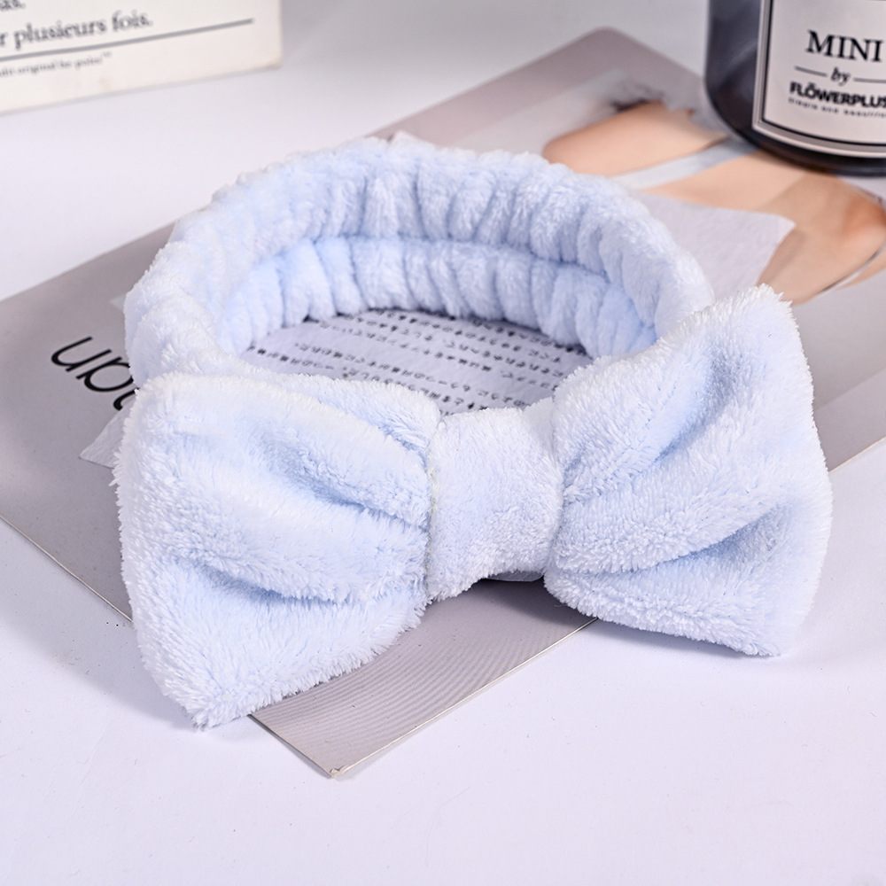 Transfronterizo lindo arco grande cinturón de pelo femenino versión coreana de lavado banda de pelo toallitas con diadema de Corea del Sur