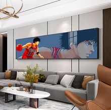 新款灌篮高手客厅装饰画卡通篮球沙发背景墙挂画动漫海报卧室壁画