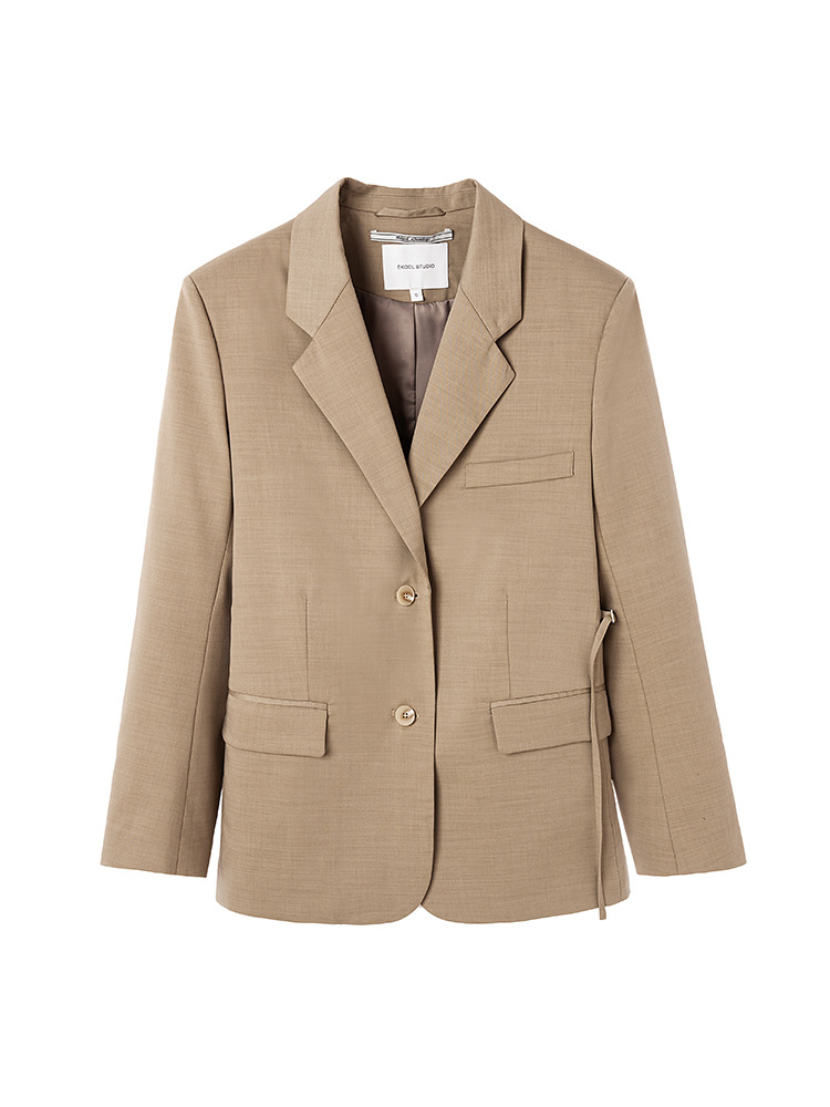 百視旺早秋老銭風クール颯爽気質スーツコート女性の小柄な筋骨感がゆったりしています。