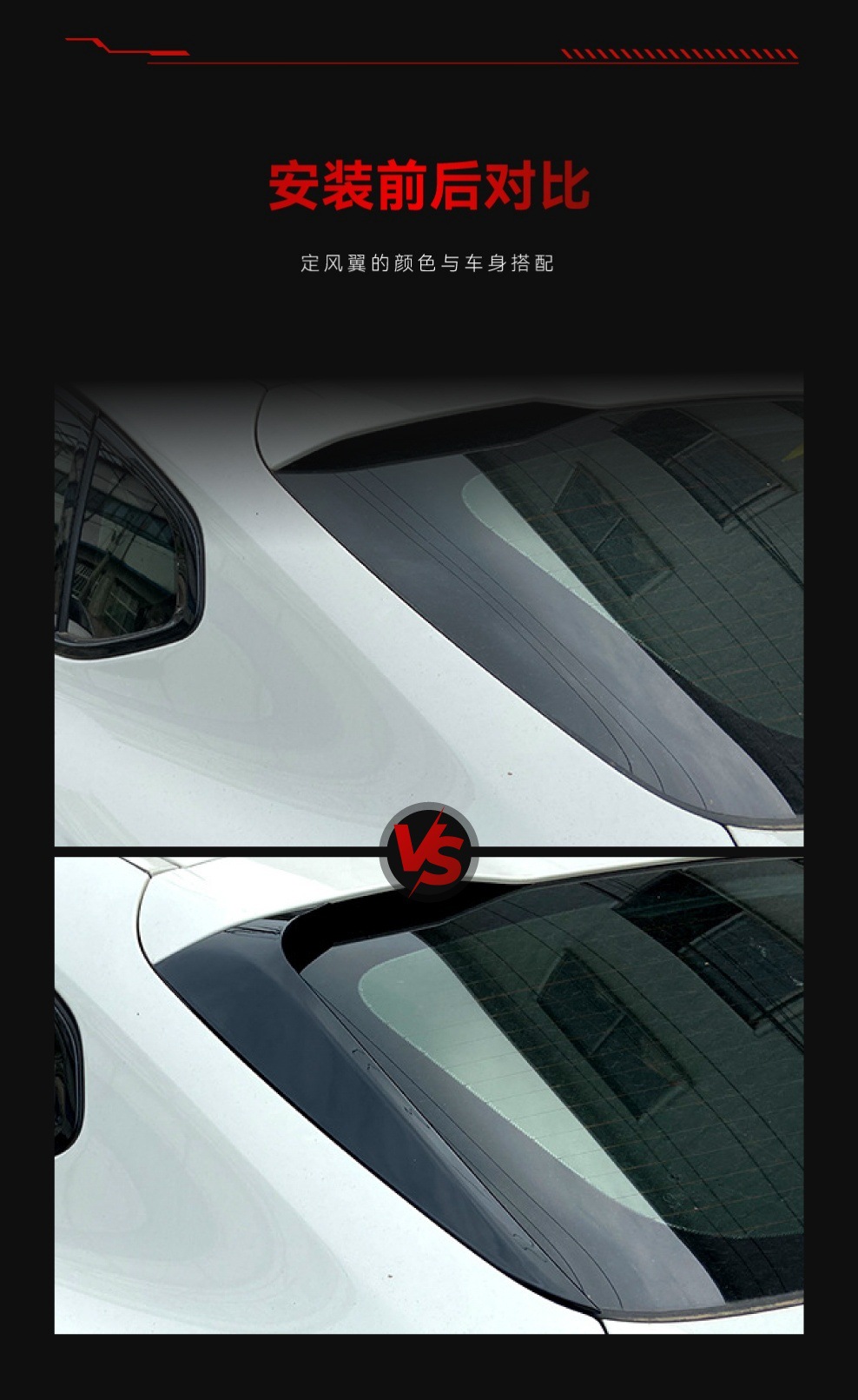 Applicable to 2019 BMW bmw x4 g02 wing wing fixed wing spoiler car sticker exterior cross-border modification