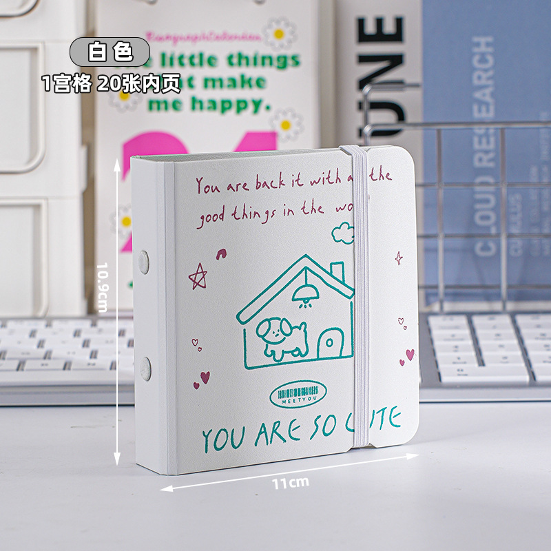 Álbum de tarjetas fresco pequeño estilo ins Folleto nuevo álbum de fotos Polaroid de alto valor para niñas persiguiendo estrellas Álbum de almacenamiento de tarjetas pequeñas de 3 pulgadas