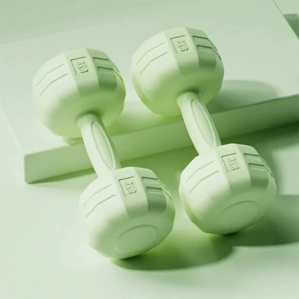 Fresh green (title small dumbbells/non-slip) 6KG (two 3KG) [Advanced training]