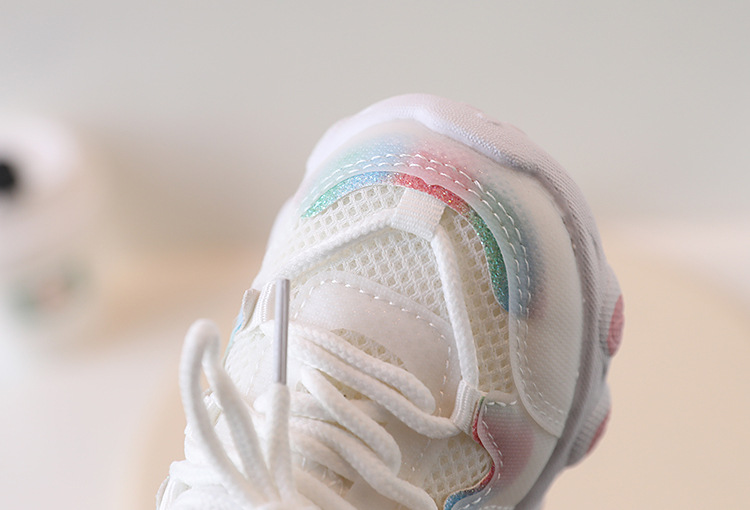 Sport per bambini Primavera e autunno Nuova suola morbida super leggera Maglia traspirante per ragazza casual Piccola bianca per imparare a camminare_voghion.com