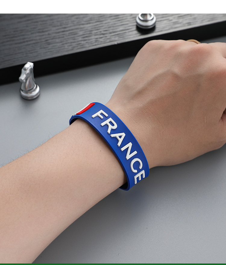 Fashion Letter Silica Gel Unisex wristband 1 Piece