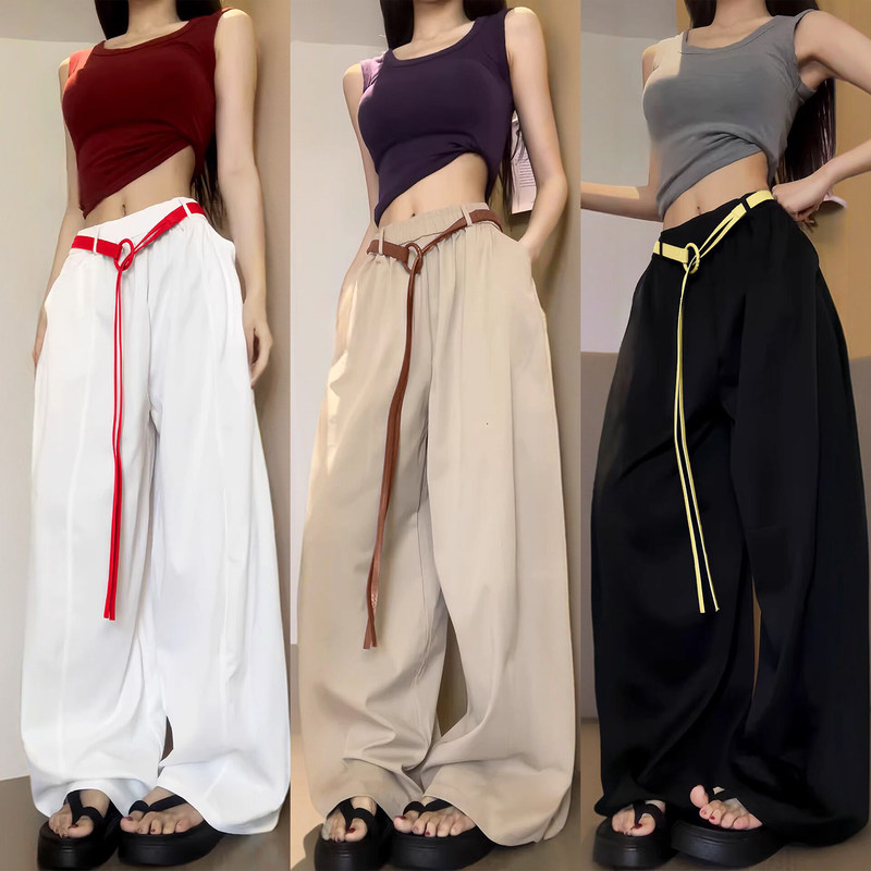Quick-Dry Work Pants for Women, Summer Thin Style, 2026 New Model, Sports Casual Long Pants, Relaxed Fit, Jazz Dance Scimitar Pants