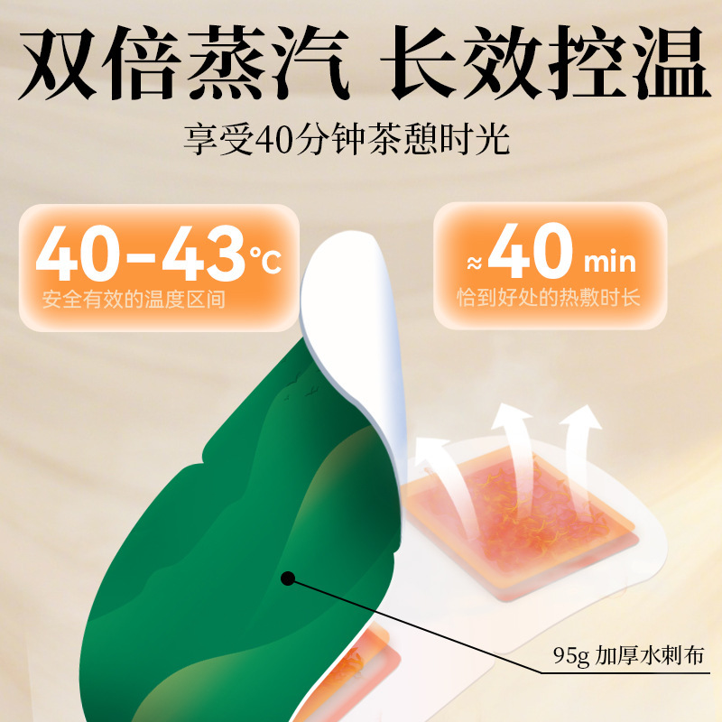 Fuyaya 茶の香りのスチームアイマスクは目の疲れを和らげます緑茶の香りの気分を落ち着かせるスチーム温湿布アイマスク新製品|undefined
