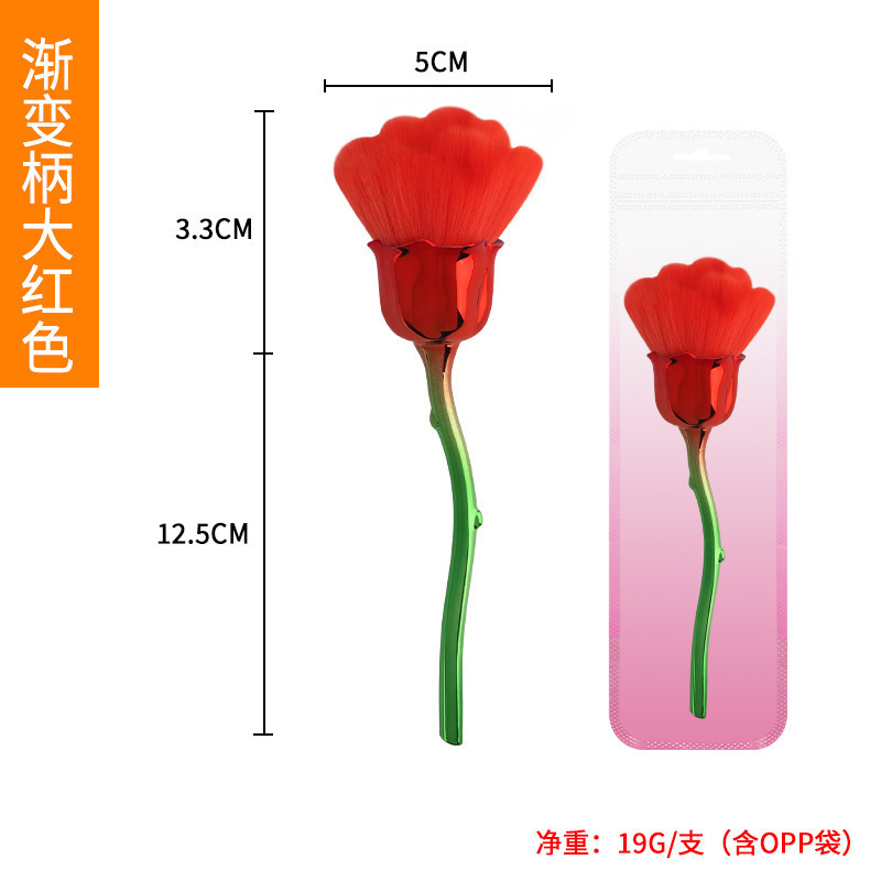 バラのばらの粉の化粧ブラシの化粧道具の爪の粉のほこりは頬紅のブラシを塗って化粧道具の現物を修理します。|undefined