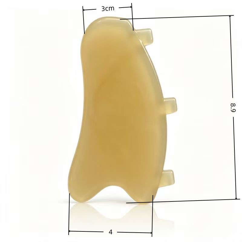 Little Lamb Hoof Gua Sha Massage Tool for Face and Eye Care Polished Resin Facial Lifting Stick preparation