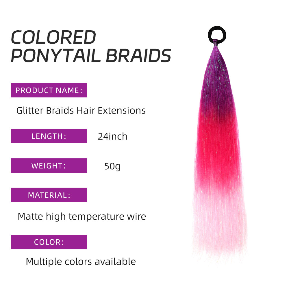 Venta al por mayor de hilo de oro y plata para comercio exterior, para pelucas y coletas de rastas EZ, de un solo hilo, con degradado de colores, para cabello trenzado DIY, hilo láser y trenzas grandes.