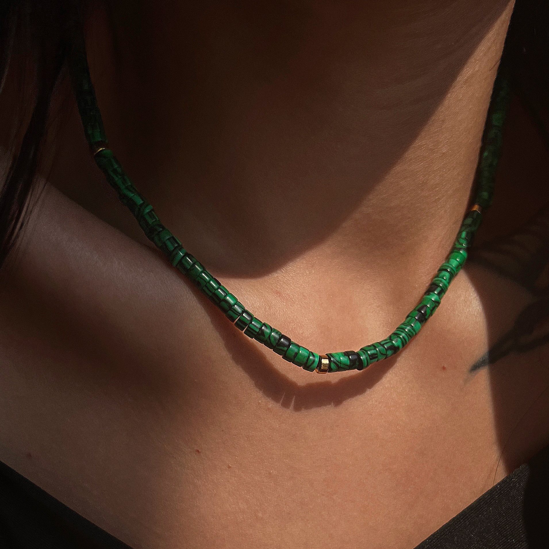 Holiday, Tea Party Occasion 304 Stainless Steel, natural stone Material Ethnic Style Solid Color 304 Stainless Steel Natural Stone Necklace In Bulk