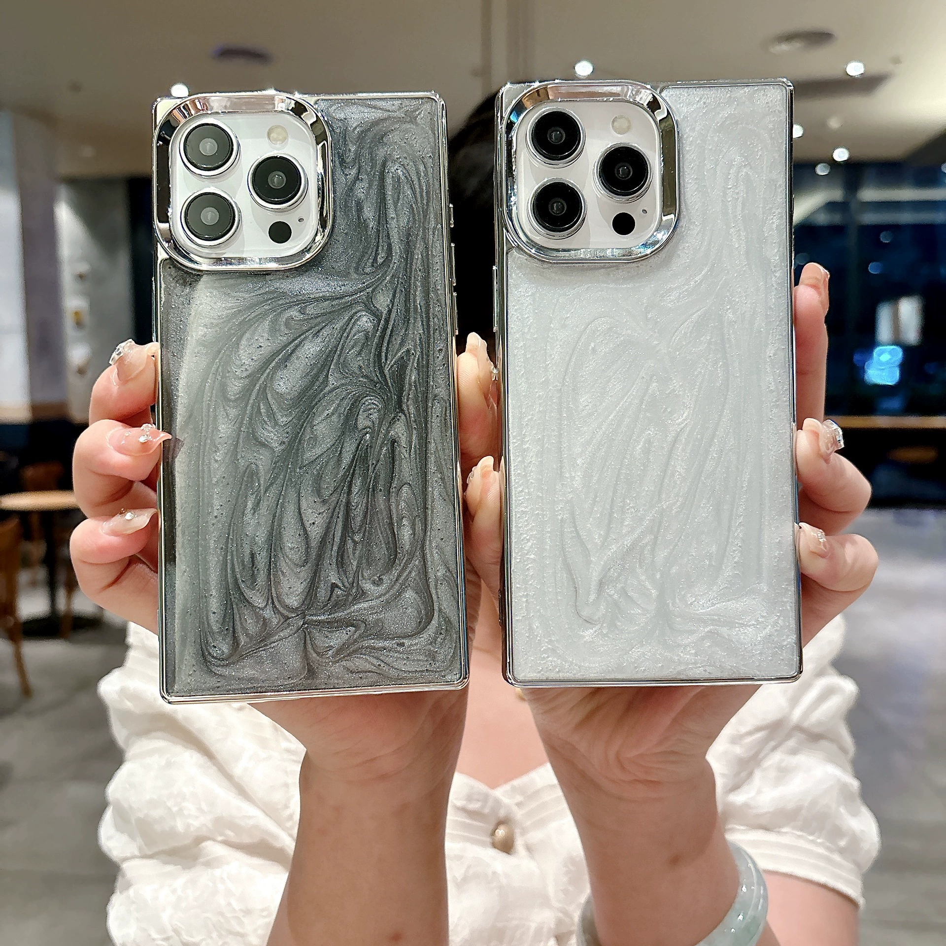 Apple, совместимый квадратный электрический чехол для телефона, iPhone 13, защитный чехол, iphone, 16promax, падение защита