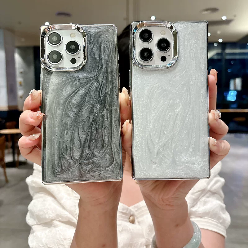Apple, совместимый квадратный электрический чехол для телефона, iPhone 13, защитный чехол, iphone, 16promax, падение защита