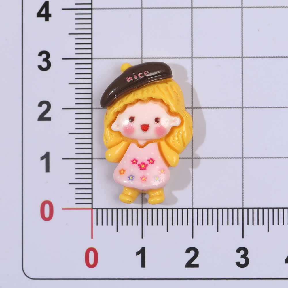 Dibujos animados miniatura moda chica resina accesorios DIY crema pegamento horquilla teléfono móvil Shell agujero zapatos y otros materiales al por mayor