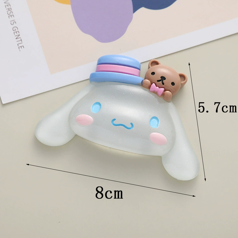 Big translucent glowing phone case, tubing with accessories, fridge magnet, hairgrip, DIY