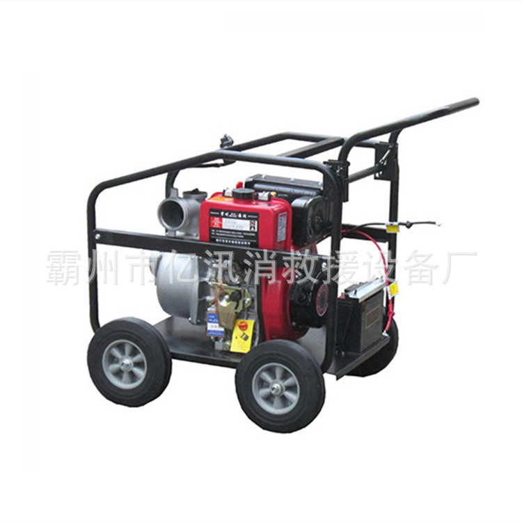 便携推车式汽(柴)油机泵远距离灭火抽水泵15kW大流量火场救援泵