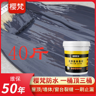 Waterproof coating leak-repairing adhesive polyurethane roof roof exterior wall building crack bungalow liquid coiled material waterproof adhesive material
