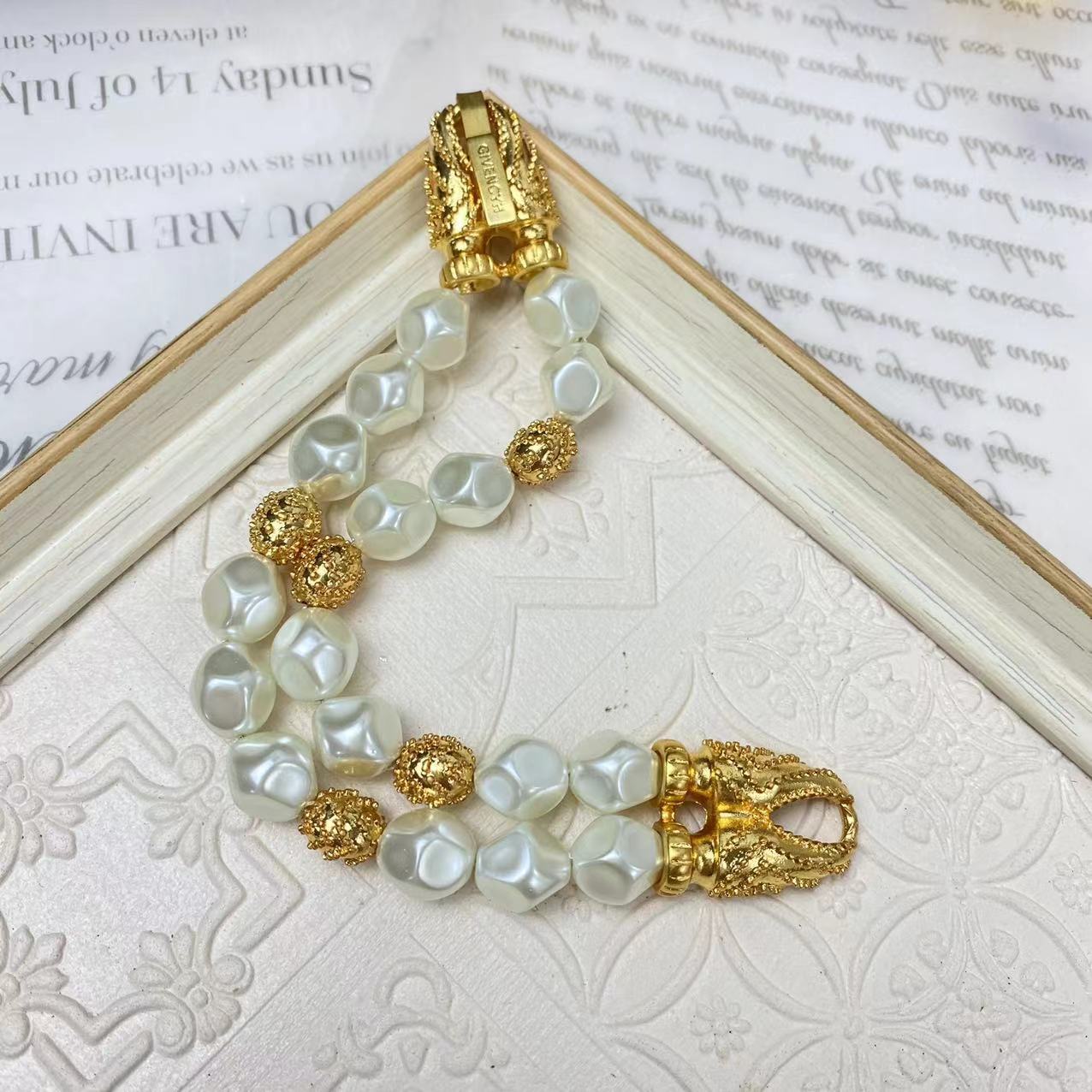 Retro Geometric Alloy glass Gold Plated Womenu0027S Bracelets Necklace 1 Piece