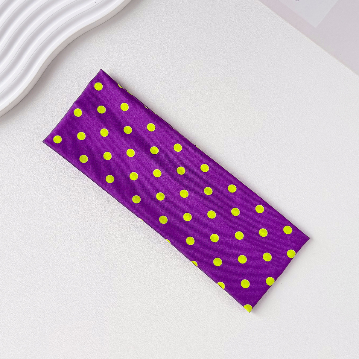 Nuevo punto de onda yoga elástico banda de maquillaje de moda punto banda de cabello adornamiento de cabello deportivo absorción de sudor banda de cabello